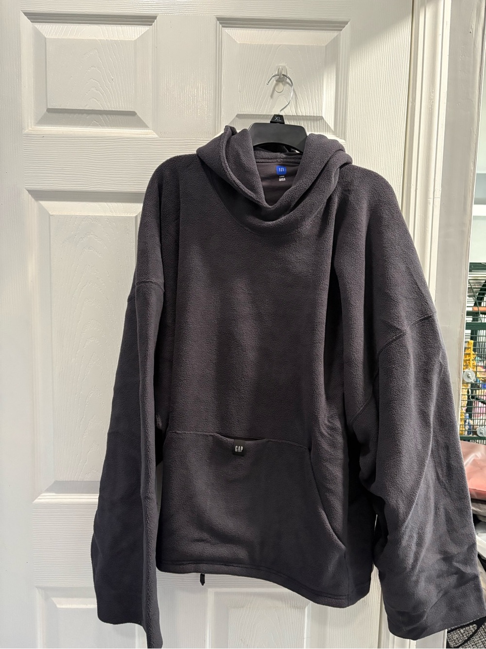 GAP Men's Dark Charcoal Hooded Pullover Sweater YZY NWT C-23